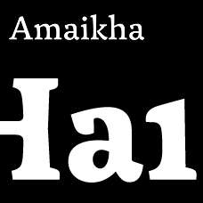 Amaikha typeface detail